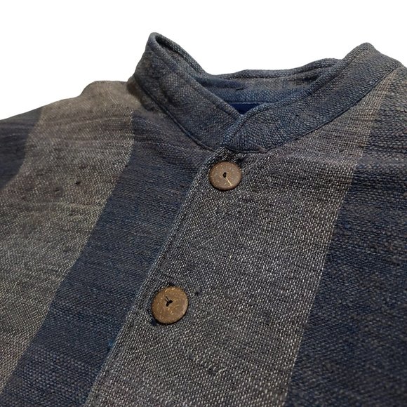 SOLD - Yasuko Kurisaka 1990s (L-XXL) Woven Cardigan Kimono - Picture 8 of 9